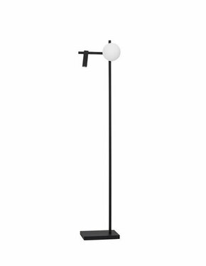 NOVA LUCE 9919532 | Joline Nova Luce podna svjetiljka 150cm s prekidačem elementi koji se mogu okretati 1x LED 450lm + 1x LED 200lm 3200K crno