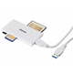 HAMA Slim USB 3.0 Superspeed multi čitač kartice bijela