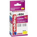 edding uložak za pisač EDD-624 zamjenjuje Canon CLI-581XXLY - žuti - sadržaj: 10,5 ml Edding patrona tinte zamijenjen Canon CLI-581XXLY kompatibilan žut EDD-624 18-624