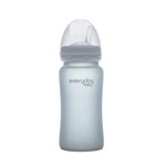 Everyday Baby staklena boca sa slamkom, 240ml Healthy+ - Siva