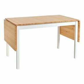 Sklopivi blagovaonski stol od borovine s bijelom konstrukcijom loomi.design Brisbane