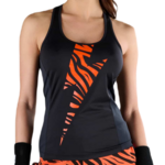 Ženska majica bez rukava Hydrogen Tiger Tech Tank Top - black/orange tiger