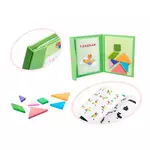 Montessori magnetna knjiga puzzle 3d tangram blokovi