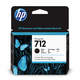 HP 712 80-ml Black DesignJet Ink Cartridge, tinta, Original [3ED71A]