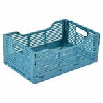 Plava plastična kutija za pohranu 40x30x17 cm – Homéa