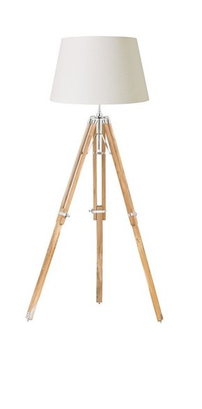 ENDON EH-TRIPOD-FLNA | Tripod-EN Endon podna svjetiljka 69cm sa nožnim prekidačem s podešavanjem visine 1x E27 krom