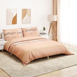 vidaXL Set posteljine za poplun ružičasti 260 x 240 cm pamučni