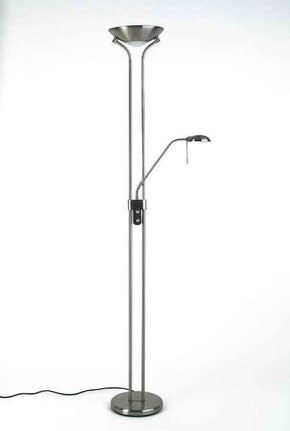 BRILLIANT 89561/13 | Nebraska Brilliant podna svjetiljka 180cm elementi koji se mogu okretati 1x R7s + 1x G9 satenski nikal