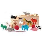 Kamion sa životinjama - drvena igračka - Woodyland