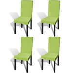 vidaXL vidaXL Rastezljive navlake za stolice 4 kom Zelena boja