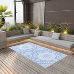 vidaXL Vanjski tepih svjetloplavi 190 x 290 cm PP