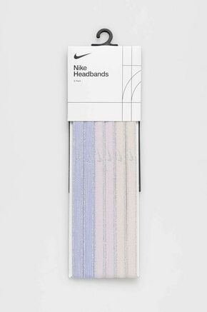 Trake za glavu Nike 6-pack boja: ljubičasta - ljubičasta. Trake za glavu iz kolekcije Nike. izrađen od elastičnog materijala.