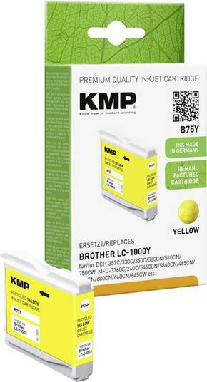 KMP patrona tinte zamijenjen Brother LC1000Y kompatibilan pojedinačni modul žut B75Y 1035