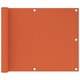 vidaXL Balkonski zastor narančasti 75 x 300 cm HDPE