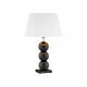 ARGON 4058 | Fudzi Argon stolna svjetiljka 55cm sa prekidačem na kablu 1x E27 crno, krom, bijelo