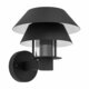 EGLO 900287 | Chiappera Eglo zidna svjetiljka 1x E27 IP44 crno, prozirno