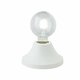 FANEUROPE I-VESEVUS-L BCO | Vesevus Faneurope stolna svjetiljka Luce Ambiente Design 8cm s prekidačem 1x E27 bijelo