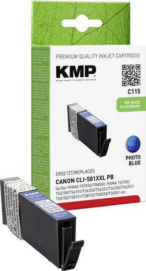 KMP tinta zamijenjen Canon CLI-581PB XXL kompatibilan plava boja C115 1578