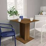 vidaXL Blagovaonski stol boja hrasta 80 x 80 x 75 cm konstruirano drvo