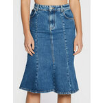 Pinko Jeans suknja Gracchio 1J1119 A0A0 Plava Regular Fit