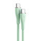 USB-C 2.0 to USB-C Cable Vention TAWGF 1m, PD 100W, Green Silicone