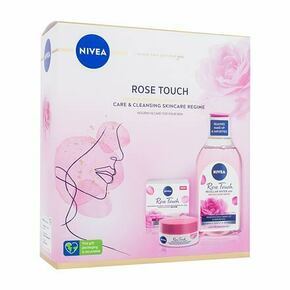 Nivea Rose Touch dnevna krema za lice za sve vrste kože Care &amp; Cleansing Skincare Regime 50 ml oštećena kutija za žene