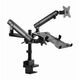 Gembird MA-DA3-02 Desk mounted adjustable monitor arm with notebook tray (full-motion), 17”-32”, up to 8 kg