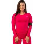 Nebbia Long Sleeve Smart Pocket Sporty Top Pink M Majica za fitnes