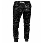 Trenirka UNISEX donji dio Mr. GUGU & Miss GO BEER ON crna