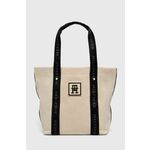 TOMMY HILFIGER Shopper torba crna / bijela