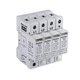 KANLUX 23133 | Kanlux modul za regulisanje previsokog napona DIN35 modul, T2/C, 160kA - 4P svjetlo siva