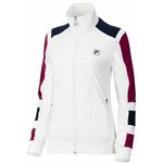 Ženski sportski pulover Fila Jacket Helena - white/navy comb