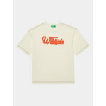 United Colors Of Benetton T-shirt 3GDXC10HG Écru Oversize