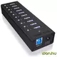 USB HUB ICY BOX IB-AC6110, 10-port, 10x USB 3.0, power supply