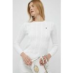 Pamučni pulover Polo Ralph Lauren boja: bijela, 211891640