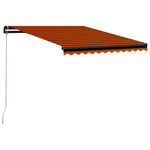 Tenda na ručno uvlačenje 300 x 250 cm narančasto-smeđa
