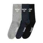 Hummel Sportske čarape 'Sutton' mornarsko plava / siva melange / crna / bijela