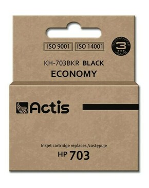 Actis KH-703BKR ink (replacement for HP 703 CD887AE; Standard; 15 ml; black)