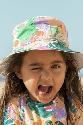 Dječji pamučni šešir Roxy boja: zelena