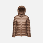 Dark brown women's down jacket Geox Jaysen - Women smeđa