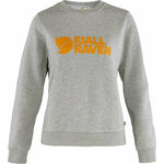 Fjällräven Majica s kapuljačom na otvorenom Fjällräven Logo Sweater W Grey/Melange S