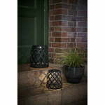 Crna LED lampa Star Trading Calabria, visina 20 cm