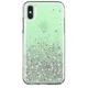 Star Glitter maskica za iPhone XS / iPhone X ★ KVALITETNO I POVOLJNO! ★ zelena