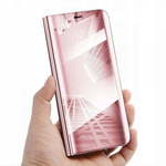 WEBHIDDENBRAND Onasi Clear View maskica Premium Soft za Samsung Galaxy A02s A025, roza