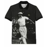 Muški teniski polo Lacoste Original L.12.12 René Lacoste Print Polo - black