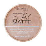 Rimmel London Stay Matte dugotrajni kompaktni puder 14 g nijansa 002 Pink Blossom
