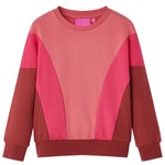 vidaXL Dječja topla majica miješanih boja ružičasta i boja kane 116