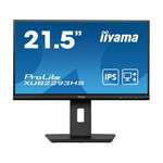 Iiyama ProLite XUB2293HS-B5 monitor, IPS, 21.5"/22", 16:9, 1920x1080, 75Hz, pivot, HDMI, Display port, USB