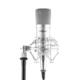 OneConcept OneConcept Mic-700, studijski mikrofon, Ø 34 mm, kardioidni, pauk, zaštita protiv vjetra, XLR, srebrni