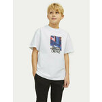 Jack&Jones Junior T-shirt Bushwick Blur 12263146 Bijela Relaxed Fit